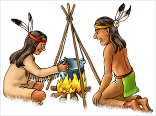 Indianer ved bl